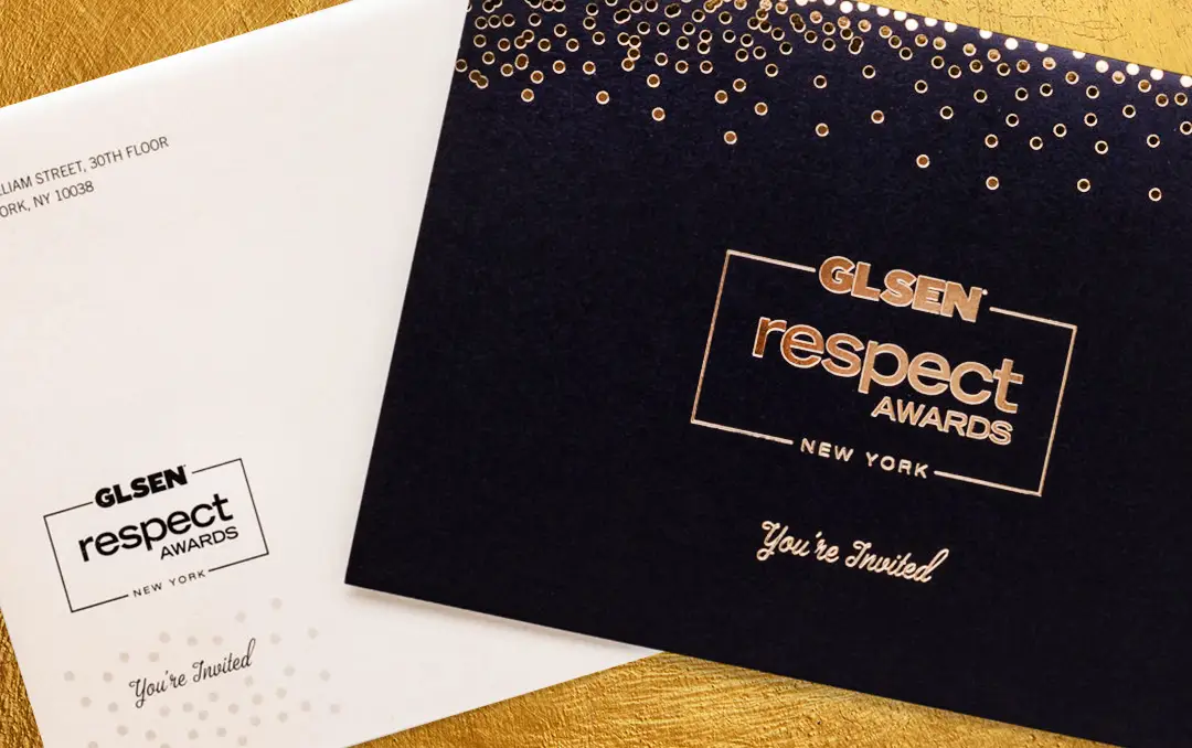 GLSEN Respect Awards New York Invitation