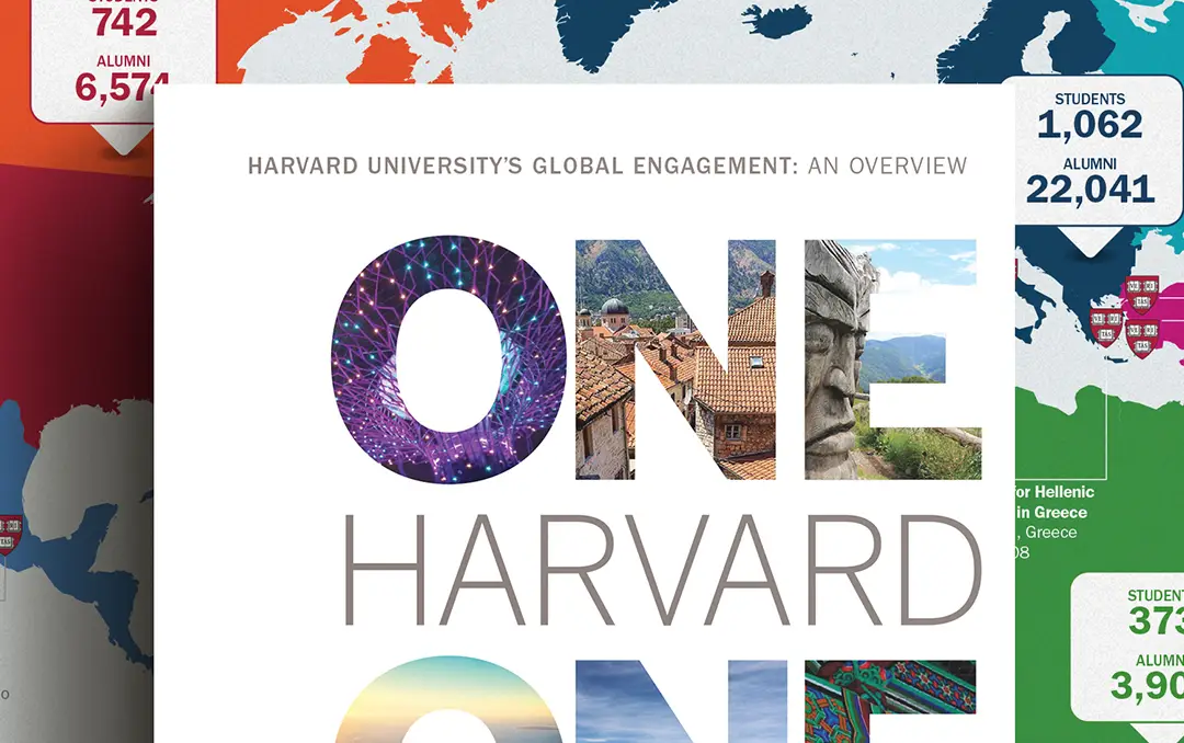Harvard University's Global Engagement Illustration