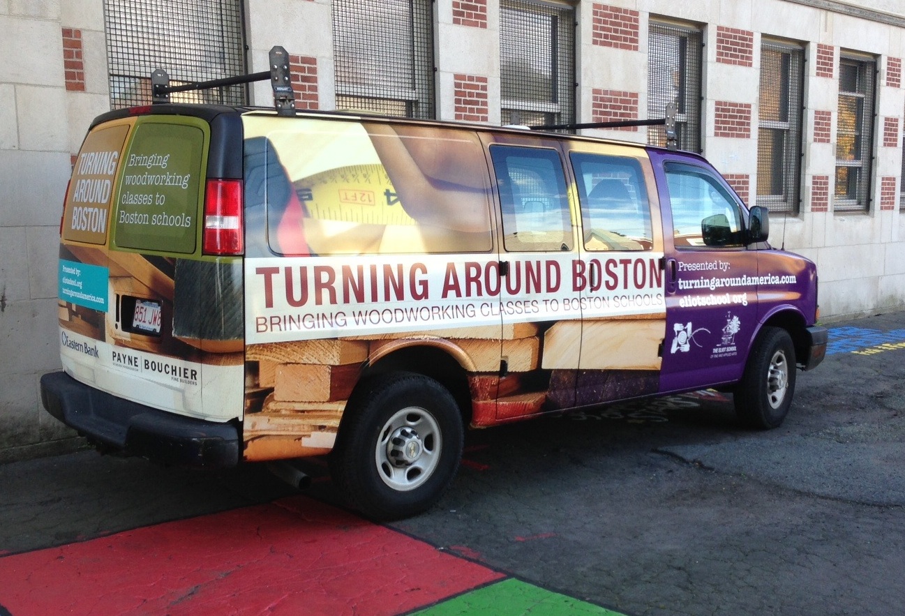 Turning Around Boston Woodworking Van